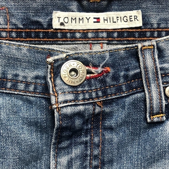 Tommy  Hilfiger Faded Straight Leg Mid Waist 28/32 Denim Jeans - Picture 10 of 13